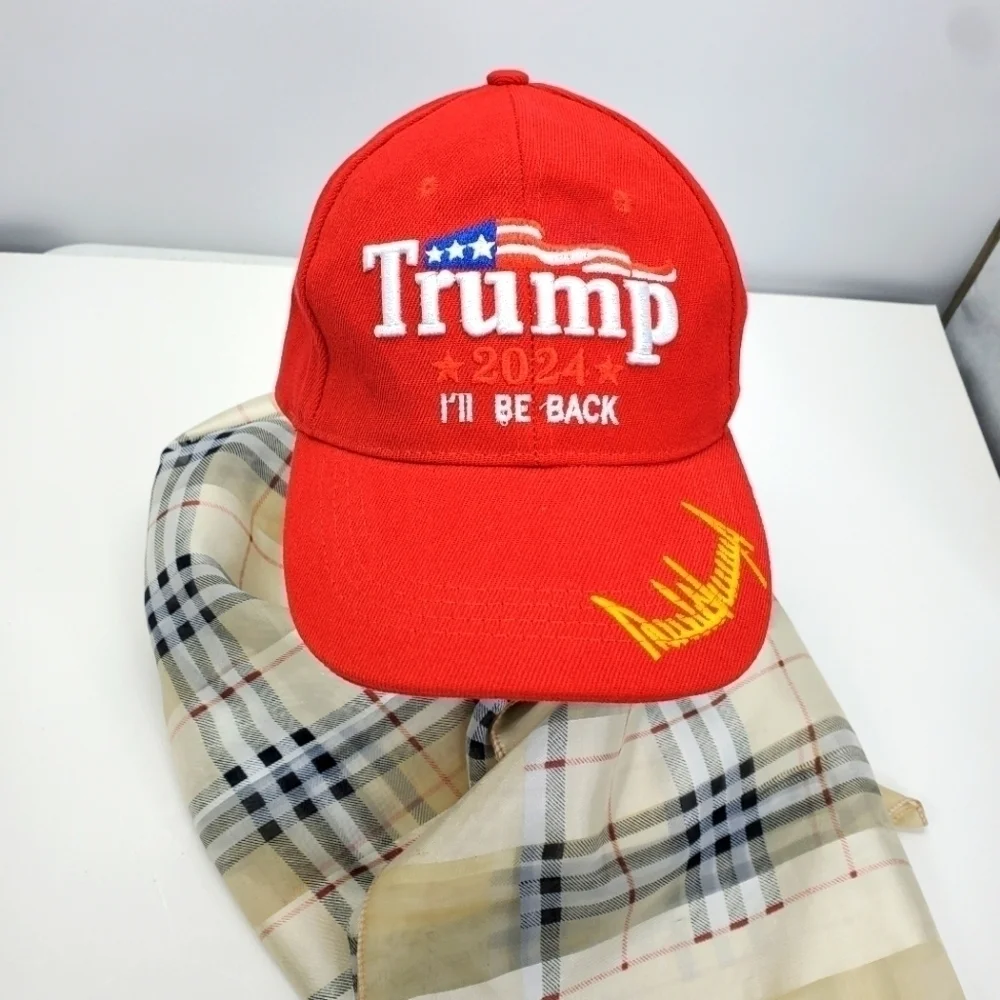 Donald Trump 2024 Election Signature I'll Be Back Baseball Cap Adjustable